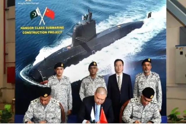 Pakistan Lays Keel for Navy’s 2nd Hangor-Class Submarine