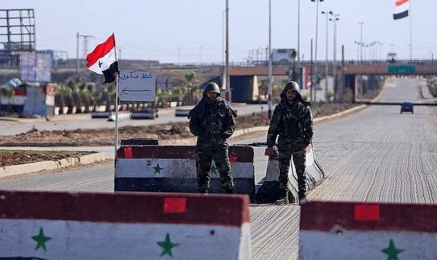 Russian Military Police Start Manning Checkpoints Near Damascus