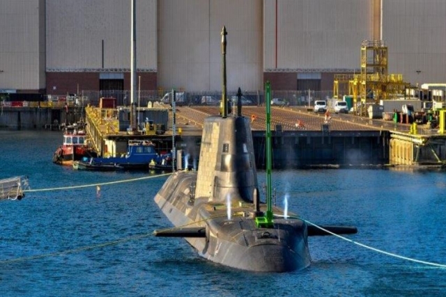 Royal Navy’s Anson Astute-Class Sub Completes Trim Dive