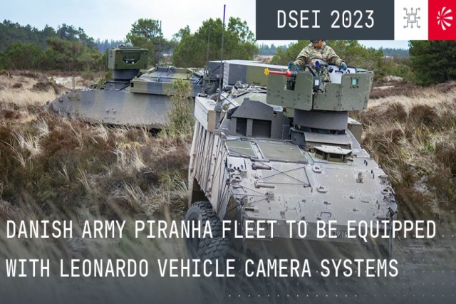 Danish Piranha APCs, Caesar ARTs to be fitted with Leonardo Vehicle Camera Systems