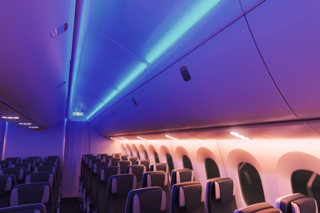 Collins’ Hypergamut Lighting System Reduces Jetlag, Syncs with Real-Time Flight Data to Optimize Performance