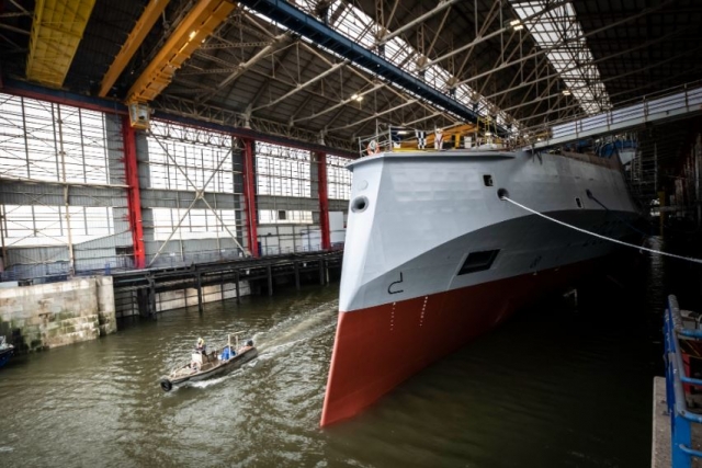Naval Group Launches First Defense and Intervention Frigate for French Navy