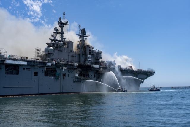Fire Onboard US Navy Warship, 17 Sailors Hospitalized