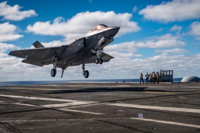 U.S.M.C.’s First F-35C Squadron Achieves Full Operational Capability