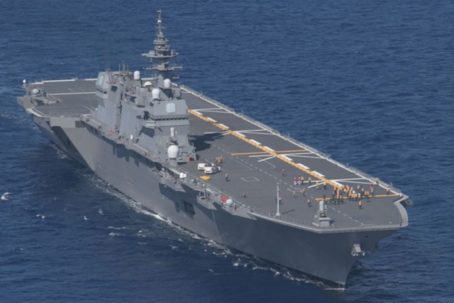 Japanese Navy Conducts Verification Landing of F-35B Fighter on 'Izumo' Aircraft Carrier