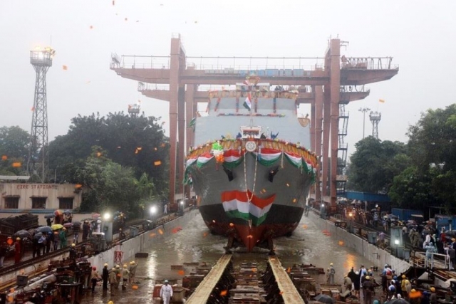 Indian Navy’s First Large Survey Vessel Launched