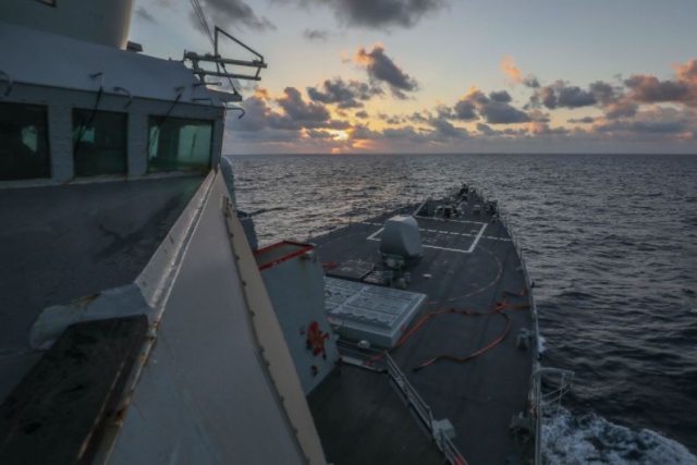 U.S. Navy Says Destroyer Conducted FONOP in South China Sea after China Alleges Trespassing