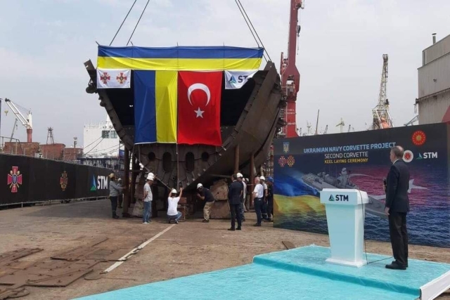 Second Ada-class Corvette for Ukraine Laid Down in Turkey