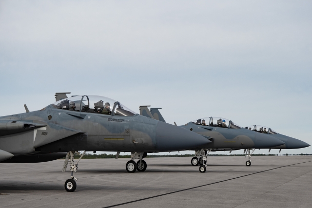 Two New F-15EXs Featuring New Capabilities Arrive at Eglin AFB