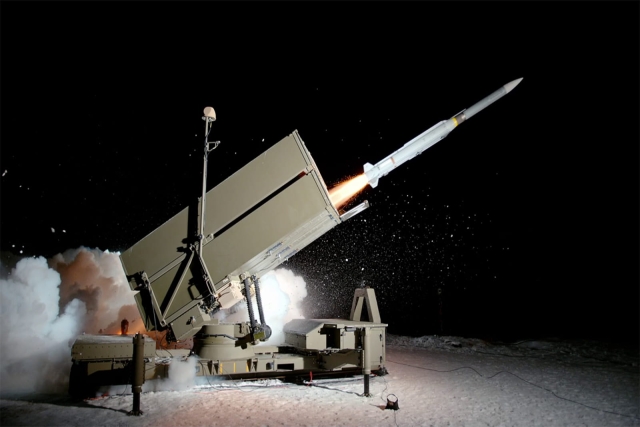 First Test of Updated AMRAAM-ER Missile from NASAMS Air Defense System