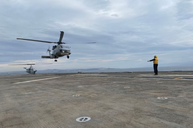 Turkey’s Anadolu Amphibious Assault Ship Sees 1st Helicopter Deployment