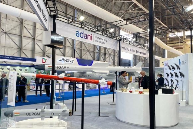India’s Adani Defence Bets big on Drones, Small arms at Aero India 2023
