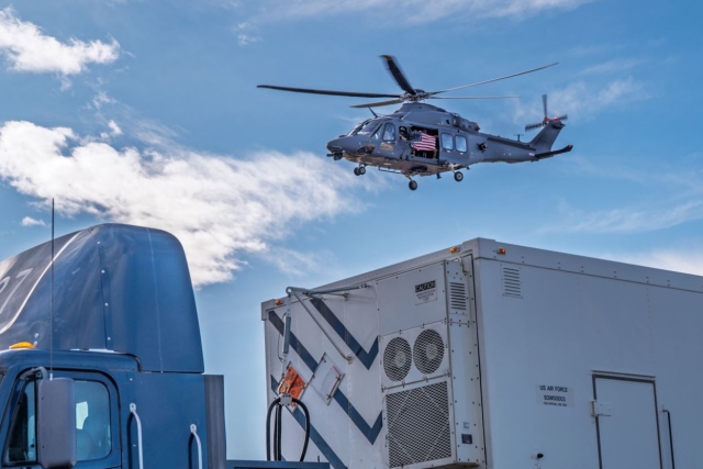 U.S.A.F. MH-139 Grey Wolf Helicopters Fly First Operational Minuteman III Convoy Mission