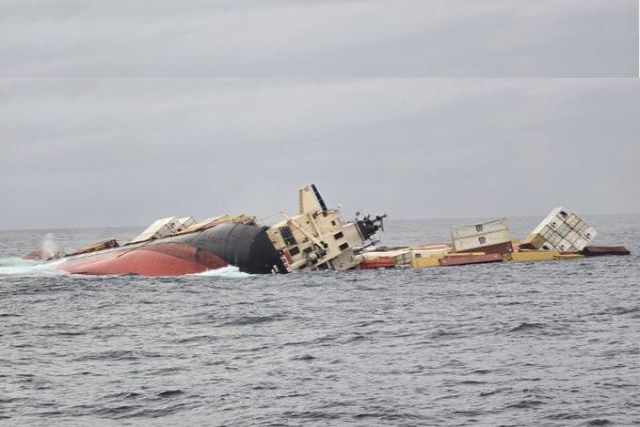 Ship Carrying Hazardous Cargo Sinks Off Kerala, Indian Coast Guard Rescues 24 Crew