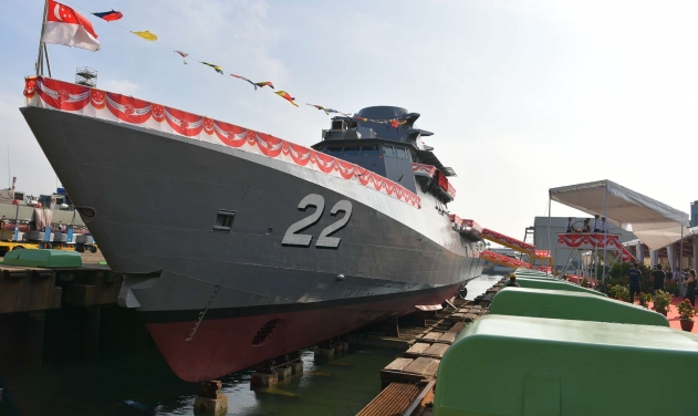 ST Engineering Launches Eighth Littoral Mission Vessel For Singapore Navy