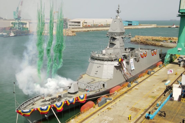S.Korea Launches Navy’s First Chungnam-Class 3600-ton Frigate