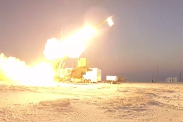 German Patriot Launcher Fires PAC-3 MSE Interceptor