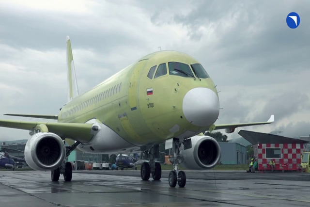 Russian SJ-100 Aircraft with All Indigenous Parts Passes Nose Landing Gear Test