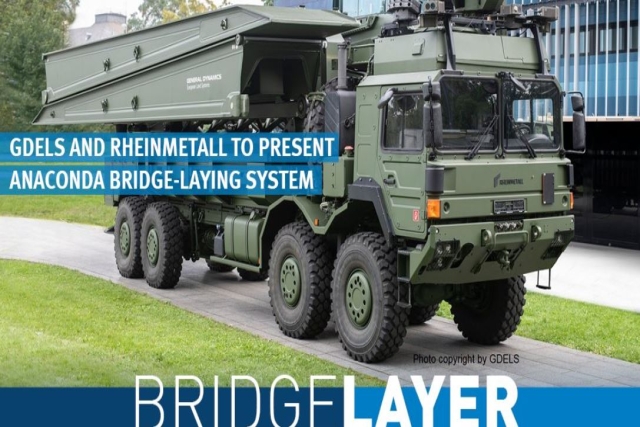 GDELS, Rheinmetall Reveal HX 8x8-based ANACONDA Bridge-Laying System