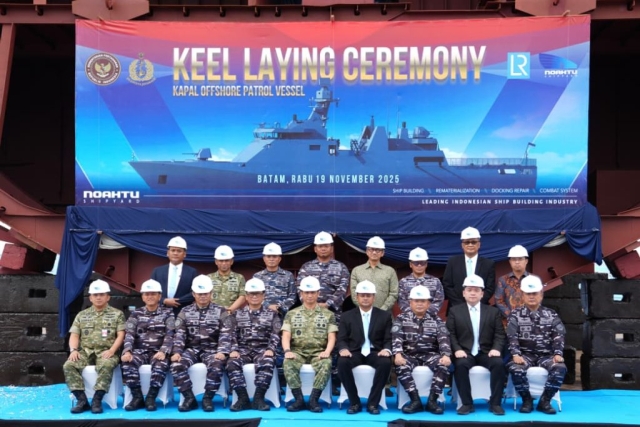 Indonesia Marks Keel Laying for New Patrol Vessel