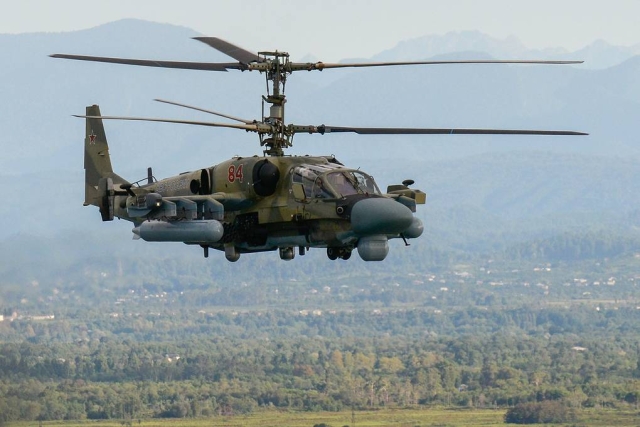 Extended Range Russian 'Khrizantema' Air-to-Ground Missile Debuts on Ka-52M, Mi-28NM Helicopters