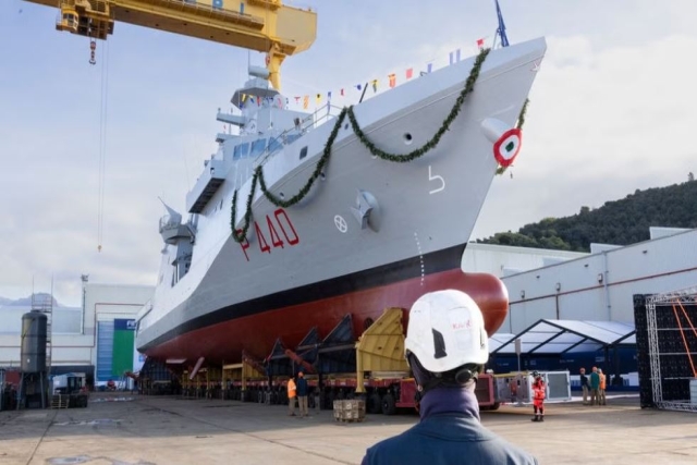 Italian Navy Launches First Next-Generation OPV ‘Ugolino Vivaldi’