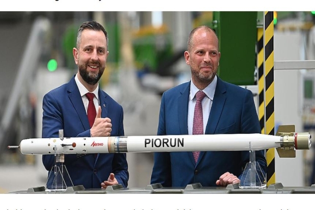 Belgium to Purchase 300 Piorun MANPADS from Polish Firm, MESCO
