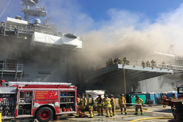 Fire Onboard US Navy Warship, 17 Sailors Hospitalized