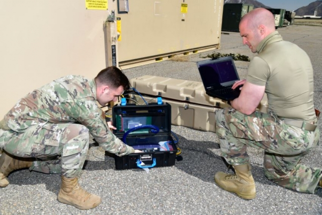 U.S. Cyber Airmen Work on High-Speed Communications for F-35s in Remote Locations