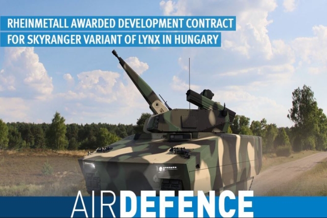 Rheinmetall to Produce Skyranger Air Defense System for Hungary’s Lynx IFV