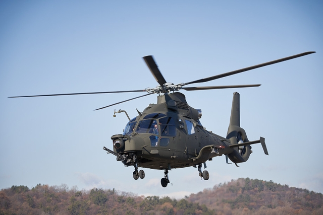 South Korean Army Receives First Two Light Armed Helicopters 