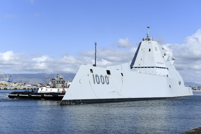 Navy’s USS Zumwalt Destroyer Completes First Live Fire Test