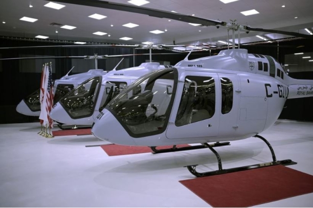 Bell Delivers Three 505 Helicopters to Bahrain Air Force