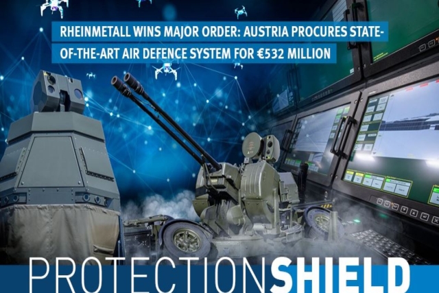 Rheinmetall Secures €532M to Upgrade Austria's Skyguard Air Defence Systems