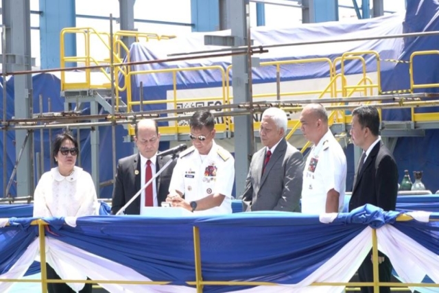 PT PAL Indonesia Holds Keel-Laying, Steel Cutting Ceremonies for Modified Filipino Landing Docks