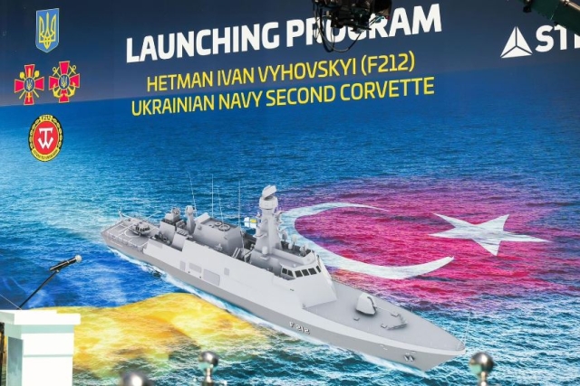 Turkey Launches Second Ada-Type Corvette for Ukrainian Navy