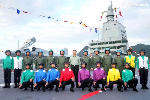 Xi Jinping Commissions China’s First Electromagnetic Catapult Carrier 'Fujian'