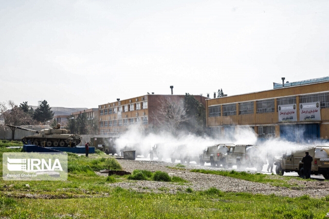 Iranian Army Holds Drills to Control COVID-19 Spread