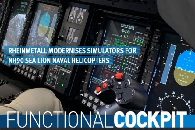 Rheinmetall Modernizing Simulators for German Navy NH90 Helicopter