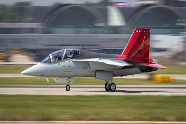 Boeing’s T-7A Red Hawk Trainer Completes Taxi Tests