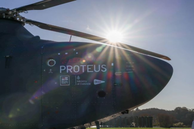 U.K. Royal Navy Crewless Helicopter Nears First Flight after Ground Trials