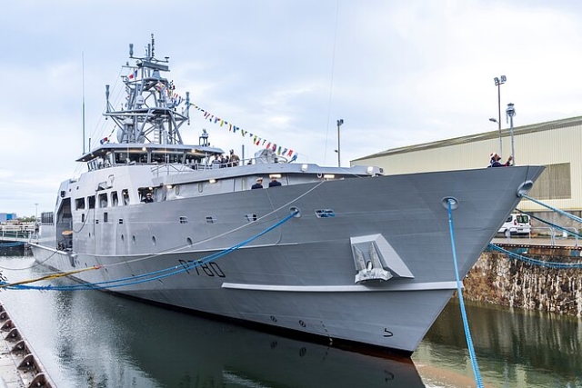 French Navy's Second Offshore Patrol Vessel Equipped with HENSOLDT's LYNCEA Combat System