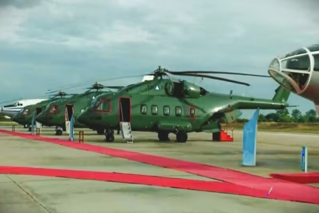Myanmar Junta Becomes First Foreign Recipient of Russian Mi-38 Helicopters