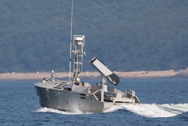 Textron's Unmanned Boat Uses South Korean Weapon to Engage Multiple Sea Targets
