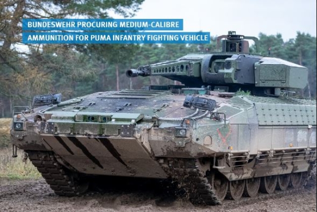 Bundeswehr Secures €350M Ammunition Deal with Rheinmetall for Puma Infantry Fighting Vehicle