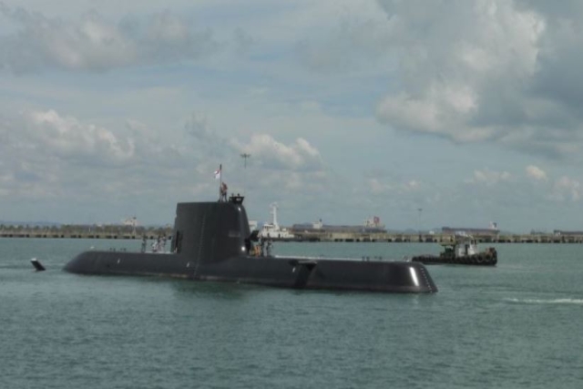 Singapore’s Navy Inducts 1st German-made Type 218SG Submarine