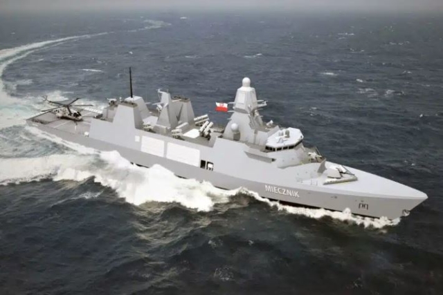PGZ Naval Shipyard Starts Construction of Polish Navy’s New Miecznik Frigate