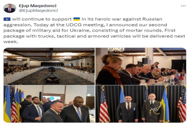 Kosovo to Provide Armored Vehicles, Trucks, Mortar Rounds to Ukraine