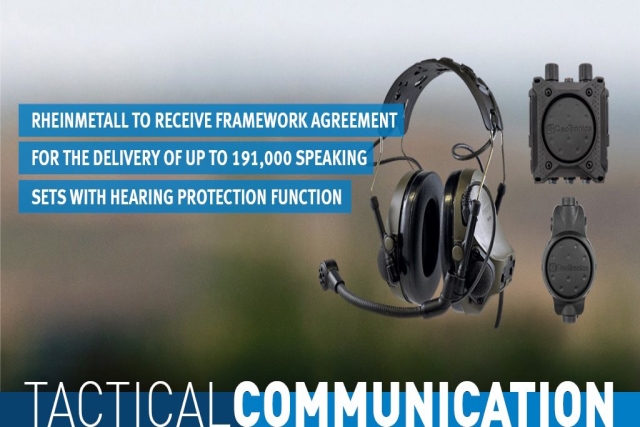 German Army Awards Rheinmetall €400M to Develop Intercom with Hearing Protection