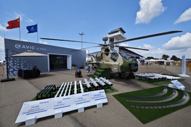 China's Z-10ME Attack Helicopter Marks International Debut at Singapore Airshow 2024